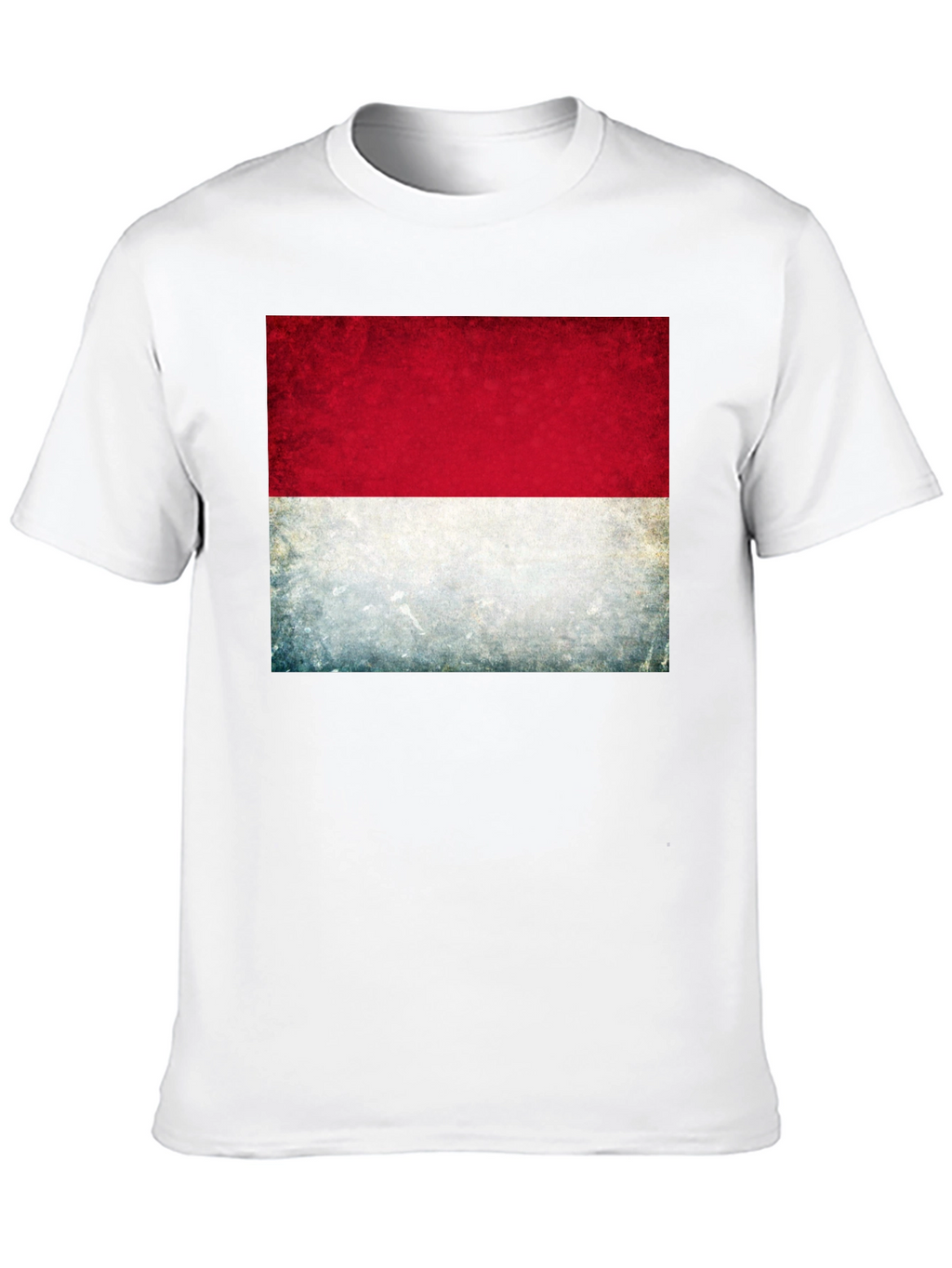 Indonesia Flag Graphic Tee - Black Cotton T-Shirt