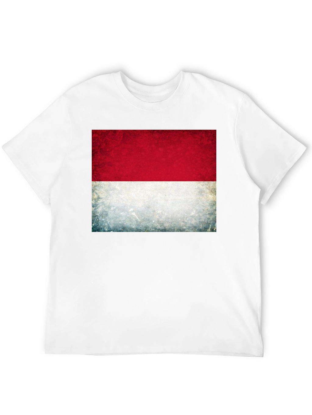 Indonesia Flag Graphic Tee - Black Cotton T-Shirt