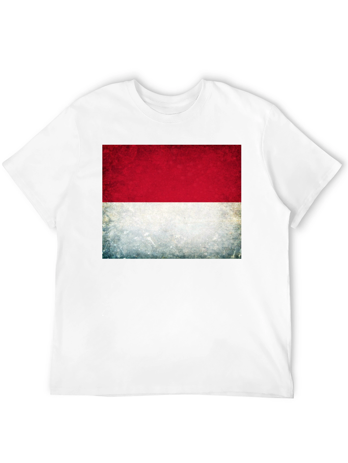 Indonesia Flag Graphic Tee - Black Cotton T-Shirt