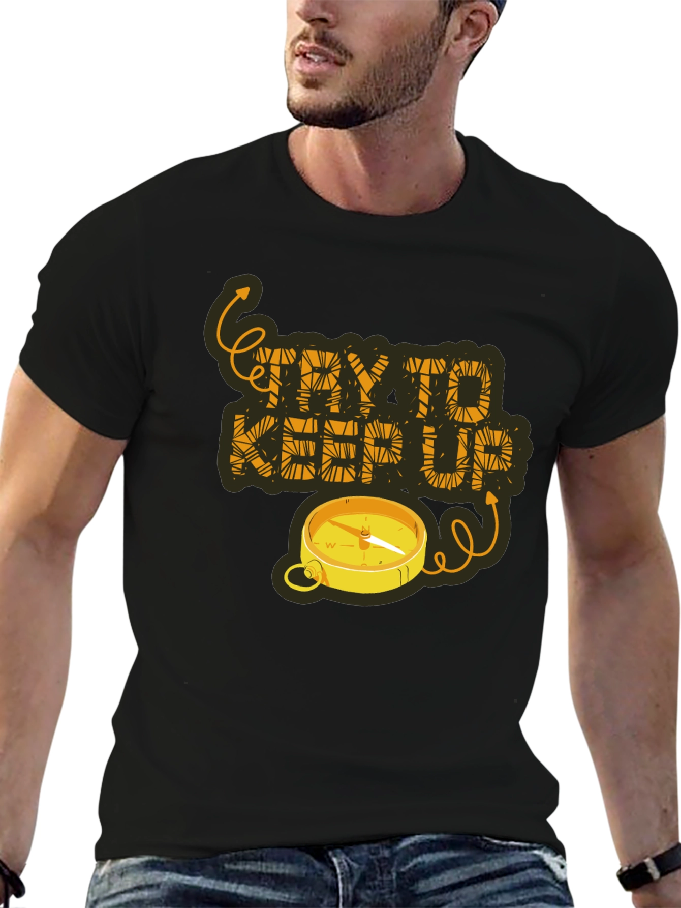 Try To Keep Up Compass Graphic Tee