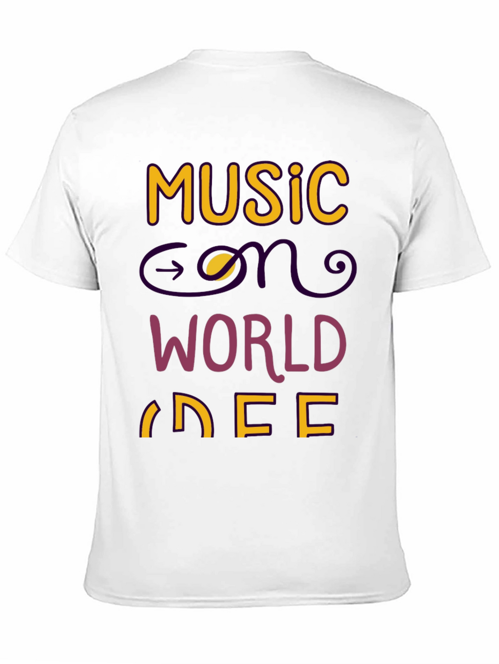 Music on World Off Graphic Tee