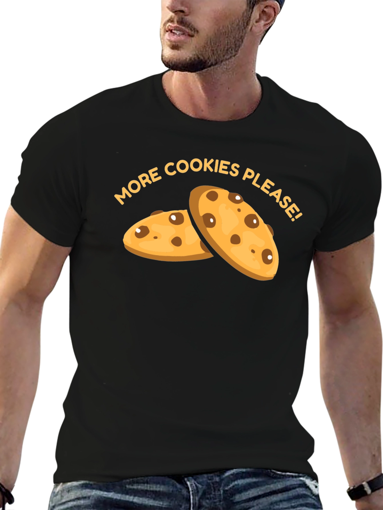 More Cookies Please T-Shirt - Black