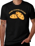 More Cookies Please T-Shirt - Black