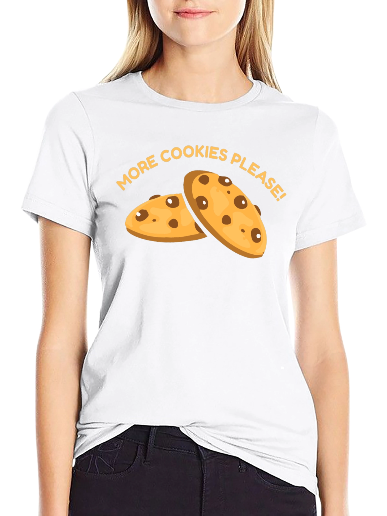 More Cookies Please T-Shirt - Black