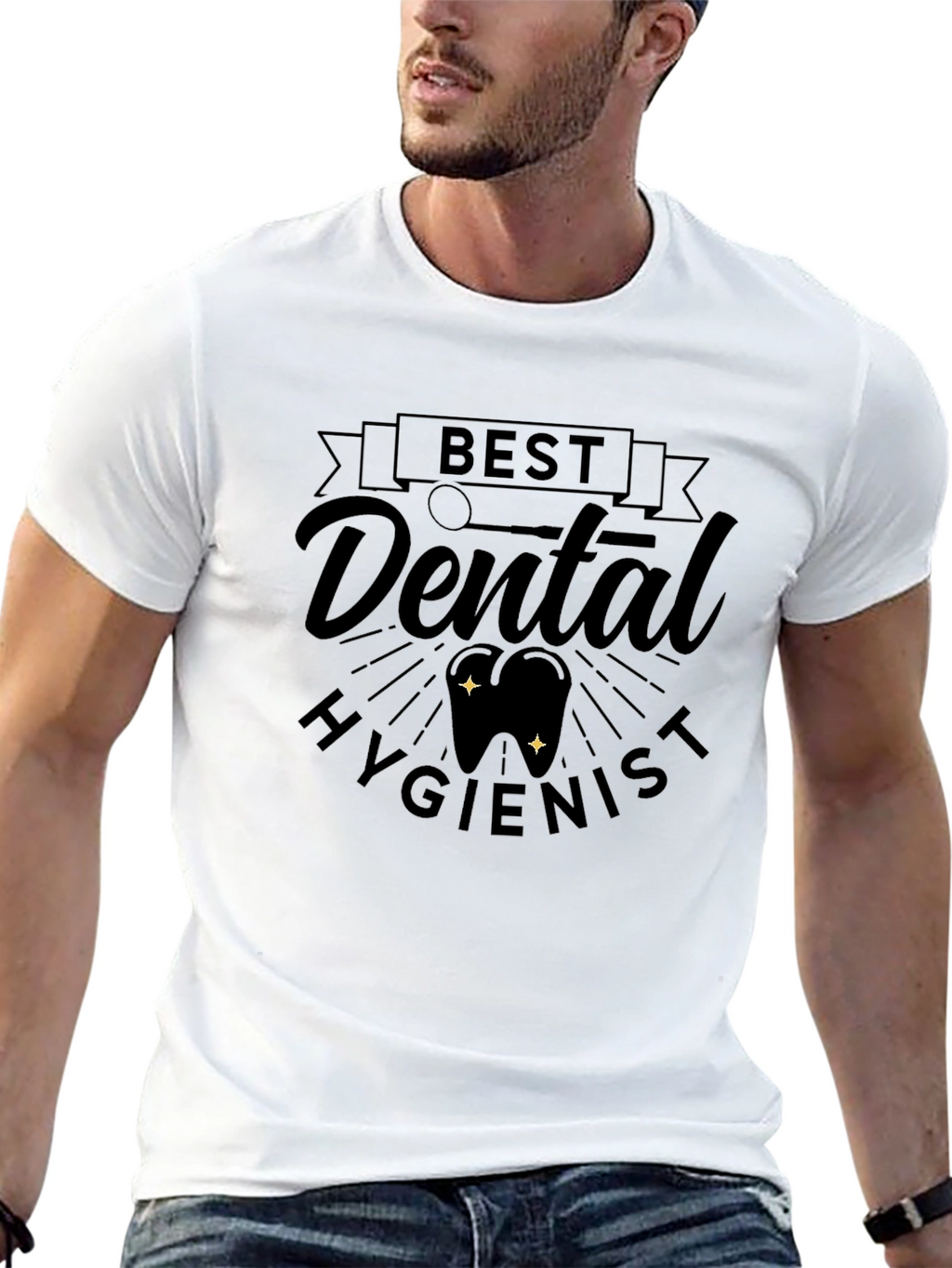 Best Dental Hygienist Black T-Shirt