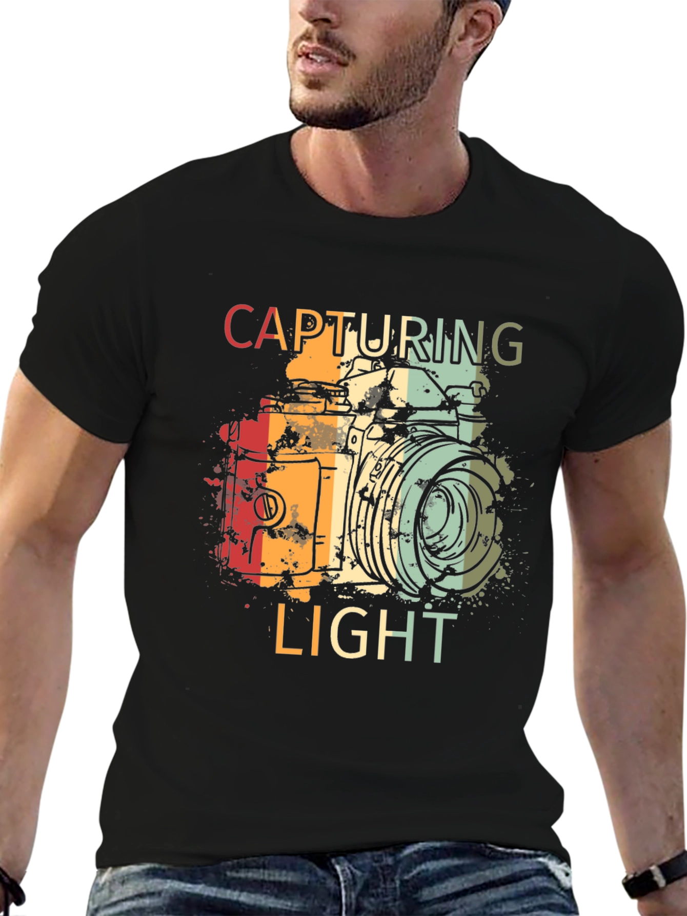 Vintage Camera Graphic T-Shirt - Capturing Light