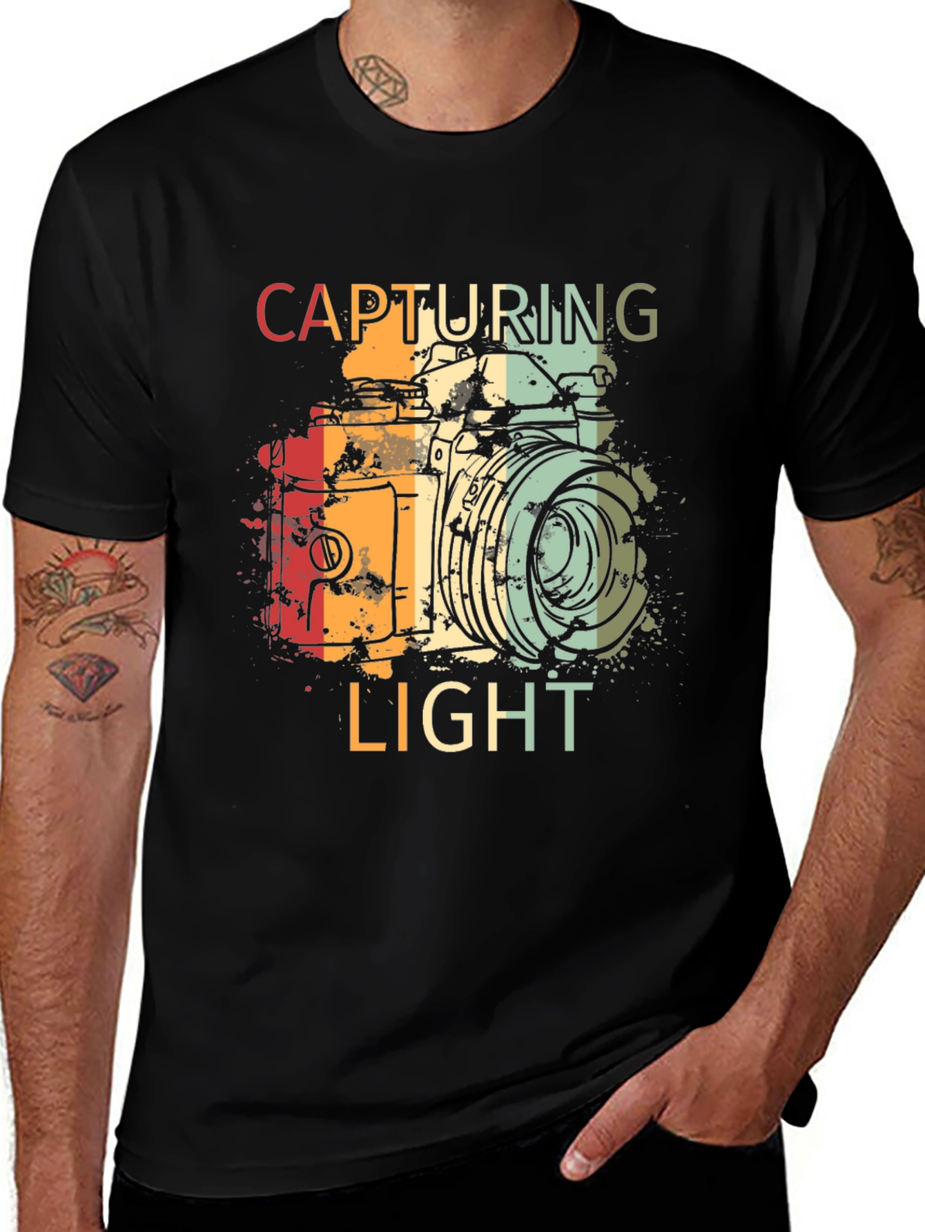 Vintage Camera Graphic T-Shirt - Capturing Light