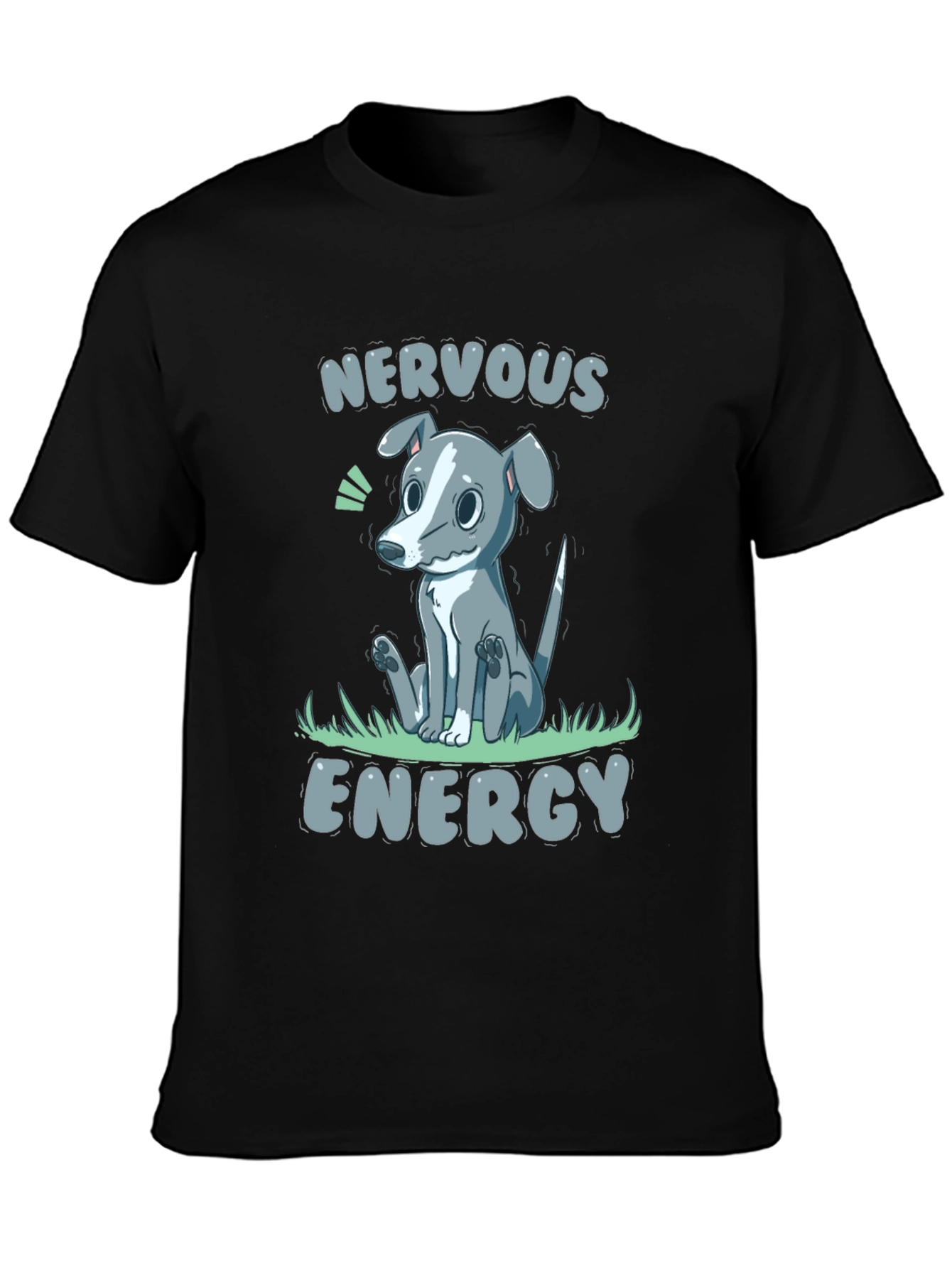 Nervous Energy Dog Graphic Tee - Unisex Black T-Shirt