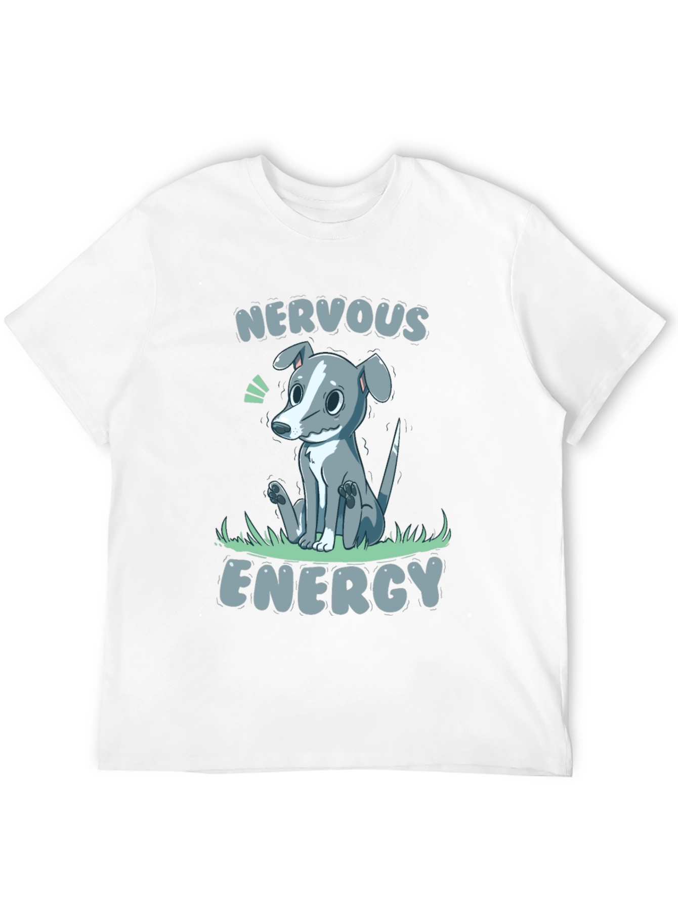 Nervous Energy Dog Graphic Tee - Unisex Black T-Shirt