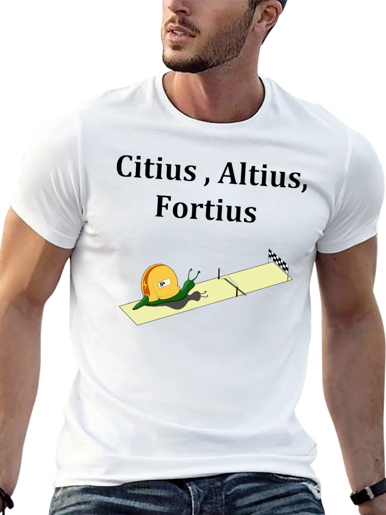 Citius Altius Fortius Snail Graphic Tee