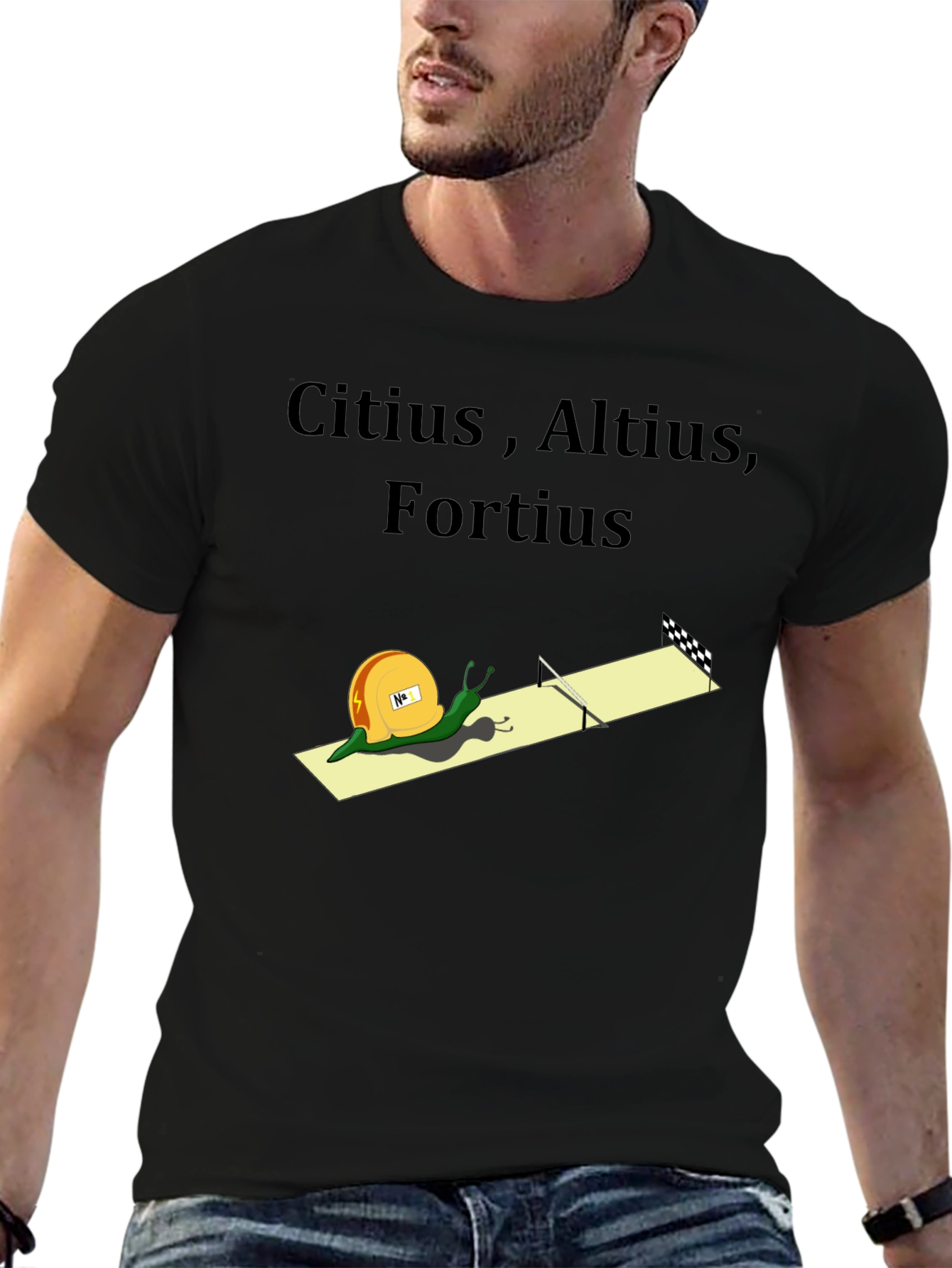 Citius Altius Fortius Snail Graphic Tee