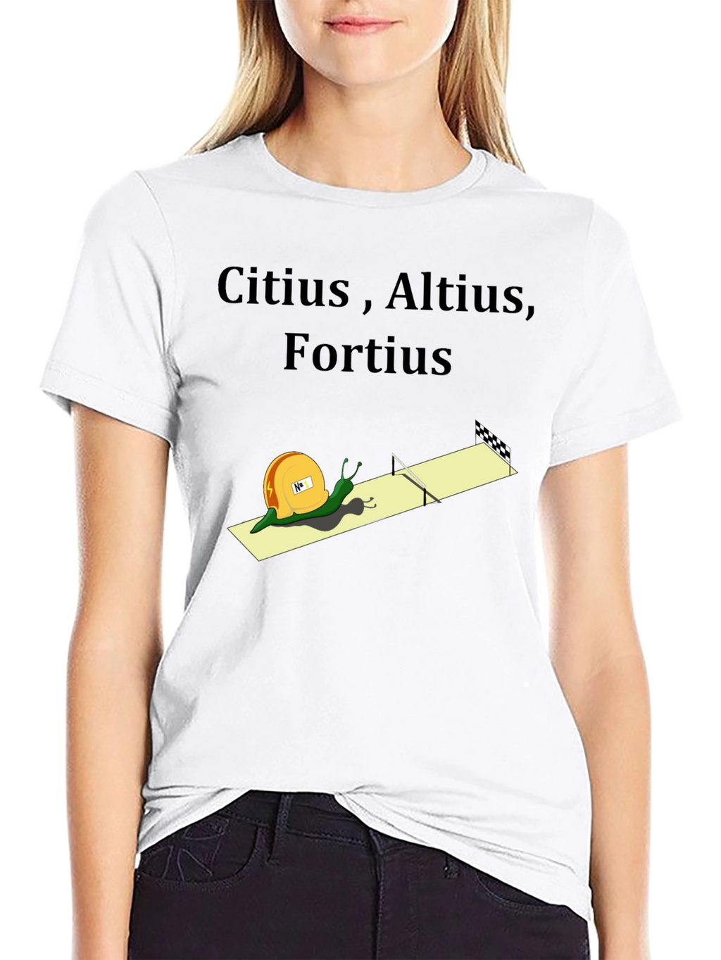 Citius Altius Fortius Snail Graphic Tee