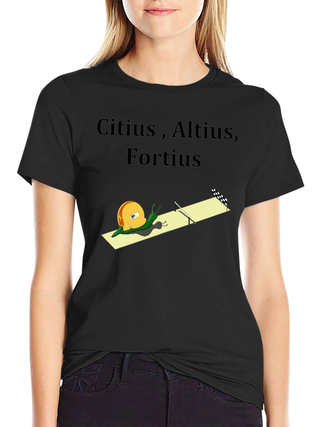 Citius Altius Fortius Snail Graphic Tee