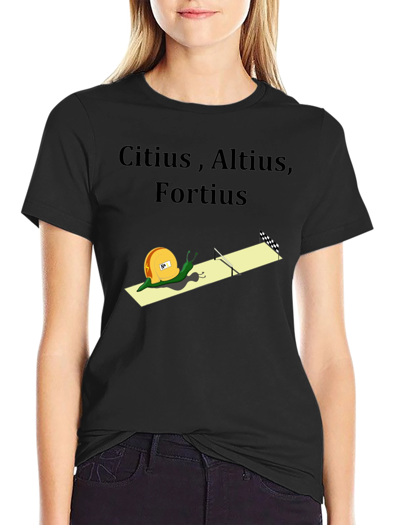 Citius Altius Fortius Snail Graphic Tee