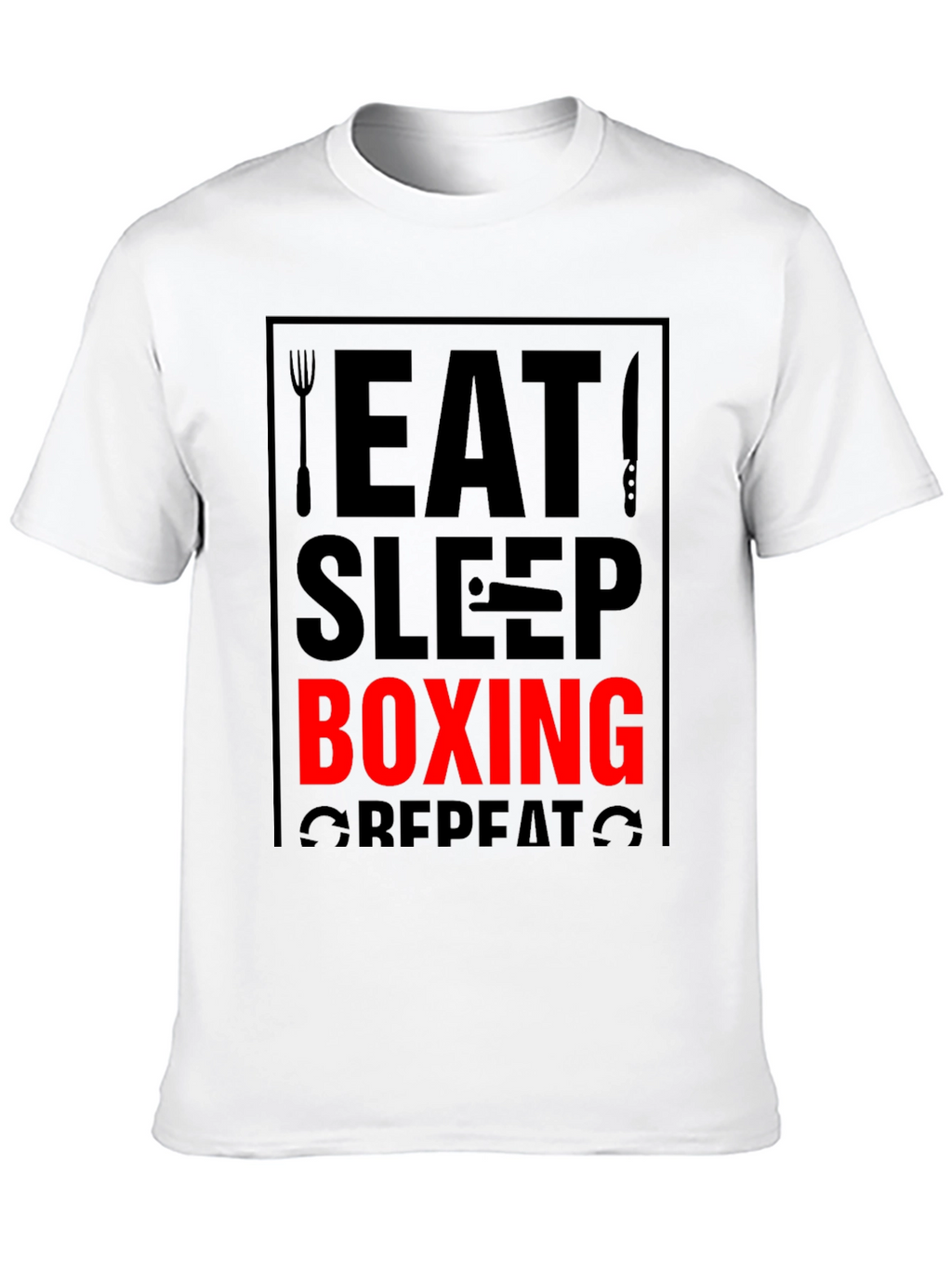 Eat Sleep Boxing Repeat Graphic Tee