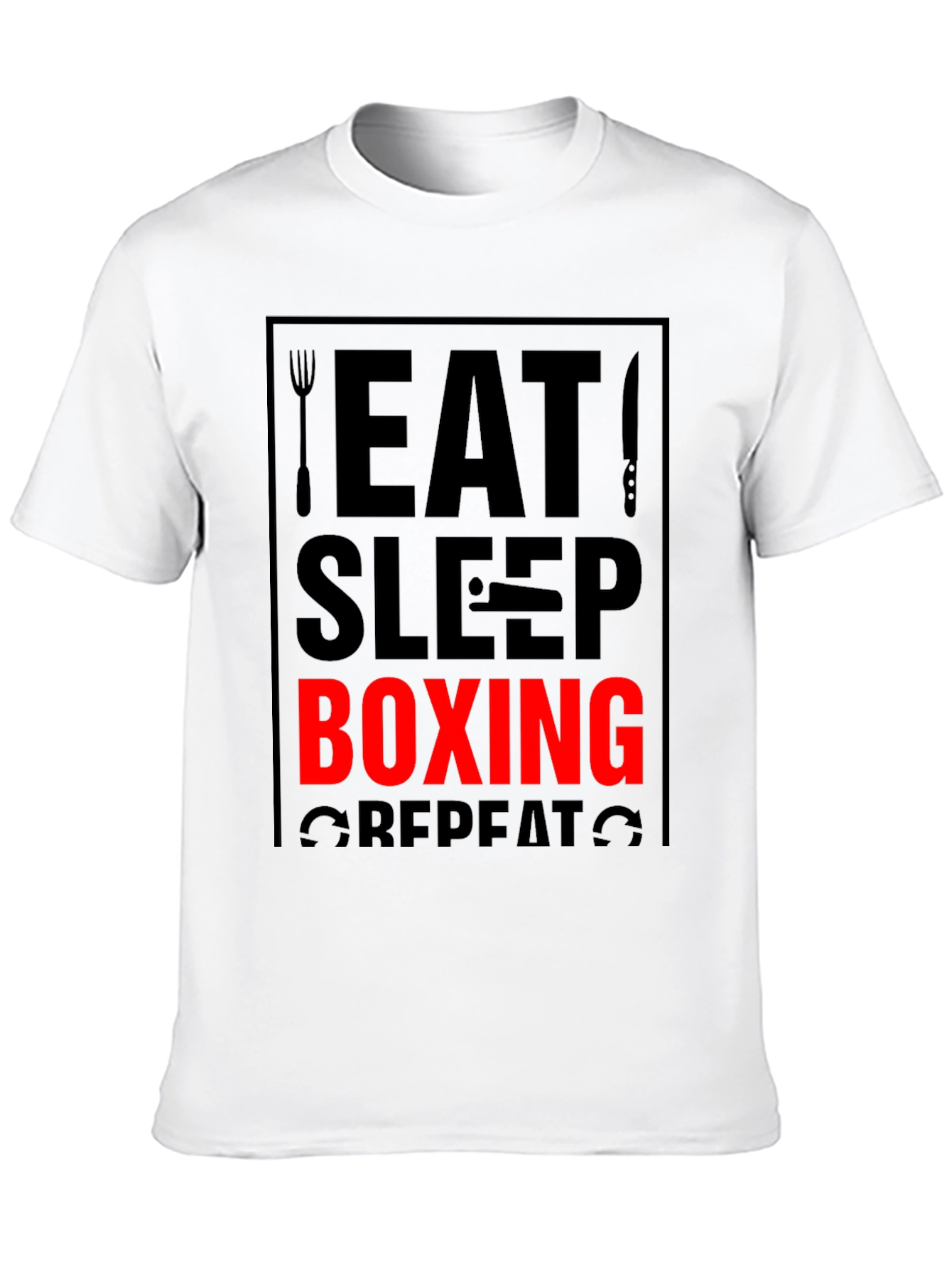 Eat Sleep Boxing Repeat Graphic Tee