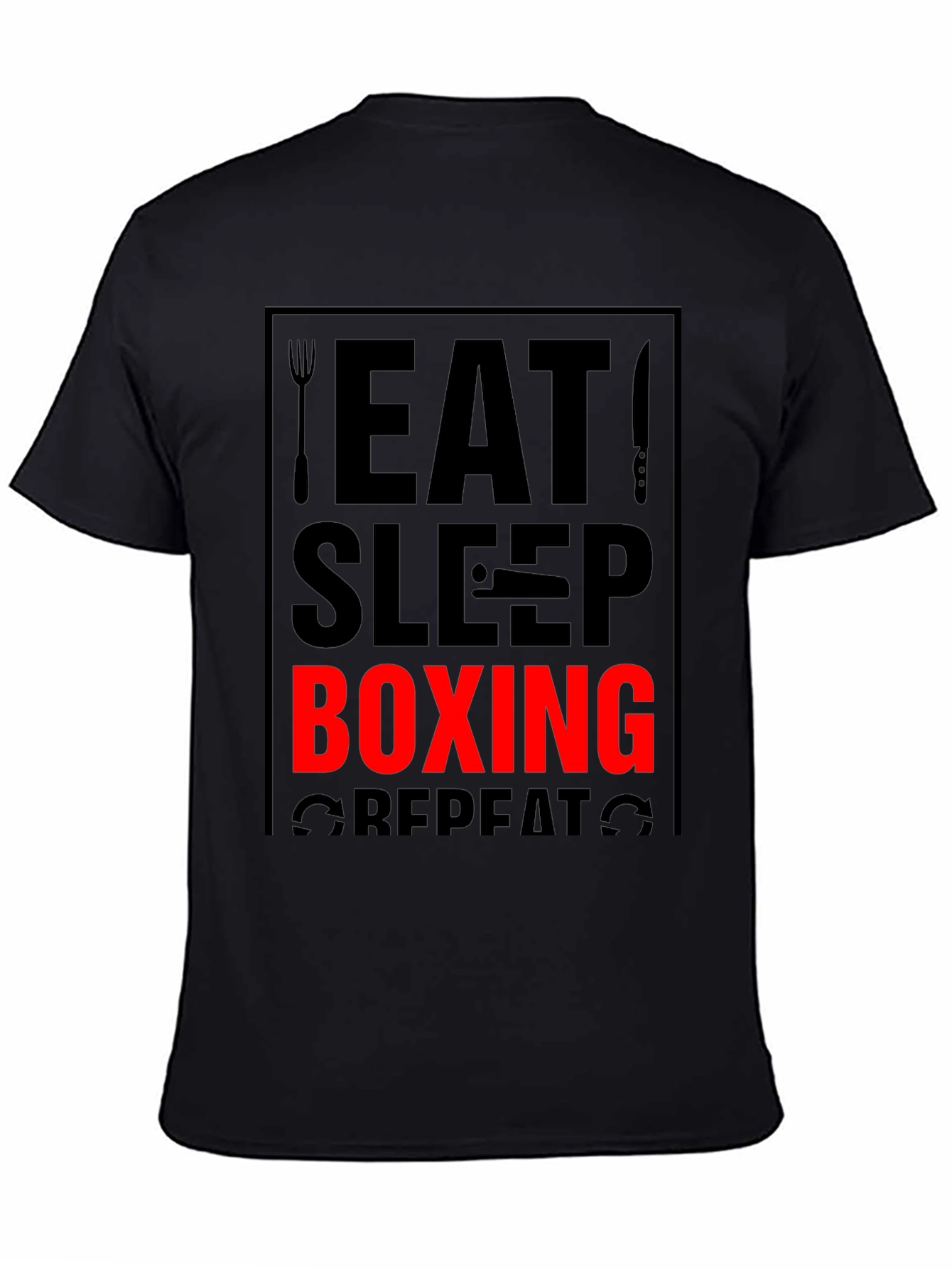 Eat Sleep Boxing Repeat Graphic Tee