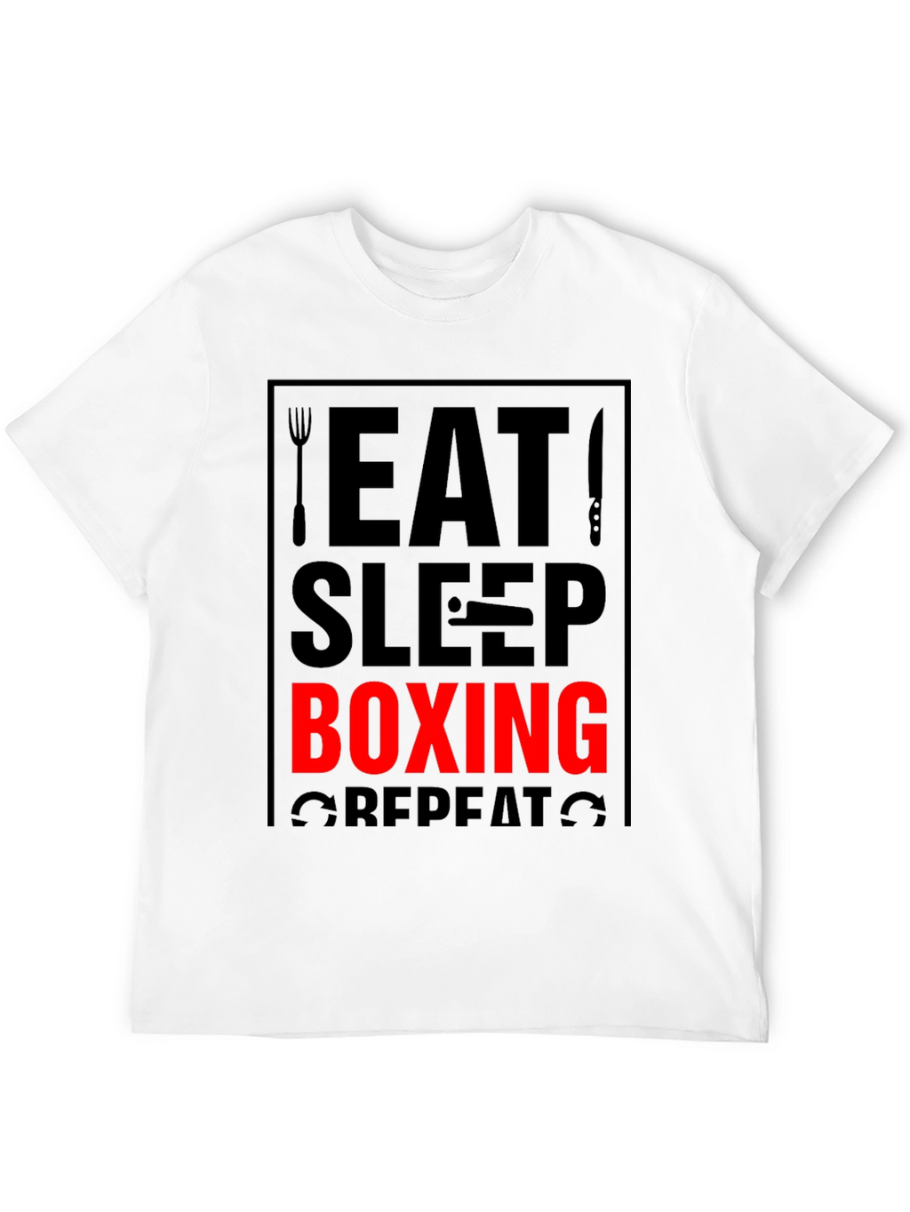 Eat Sleep Boxing Repeat Graphic Tee