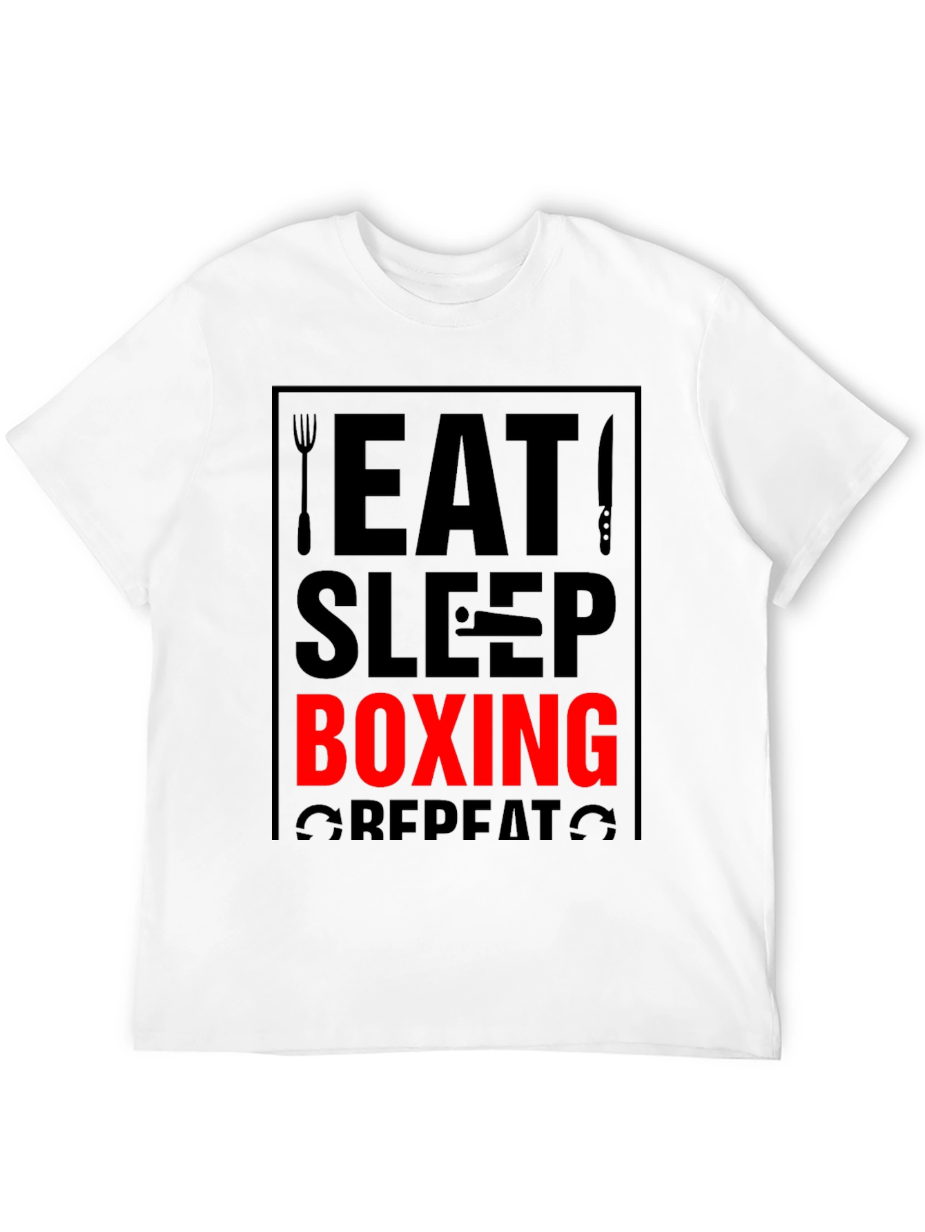 Eat Sleep Boxing Repeat Graphic Tee
