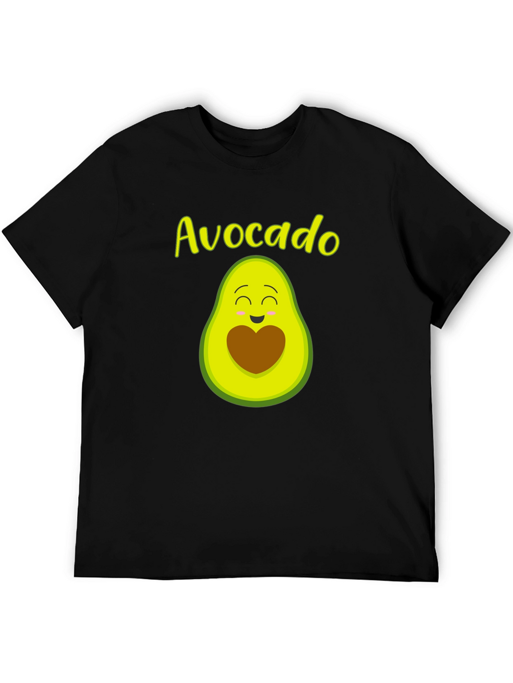 Avocado Heart Graphic T-Shirt
