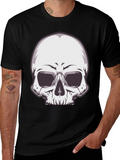 Skull Graphic Tee - Stylish Black T-Shirt