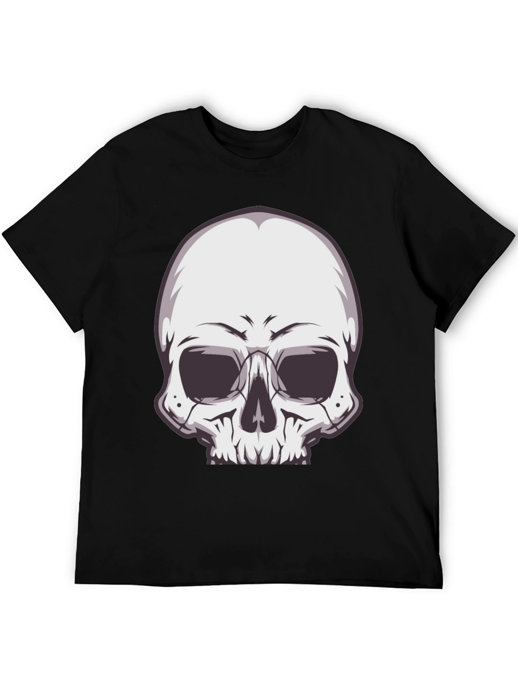 Skull Graphic Tee - Stylish Black T-Shirt