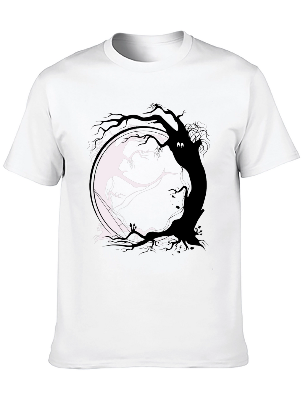 Yin Yang Tree Graphic Tee - Balance & Style