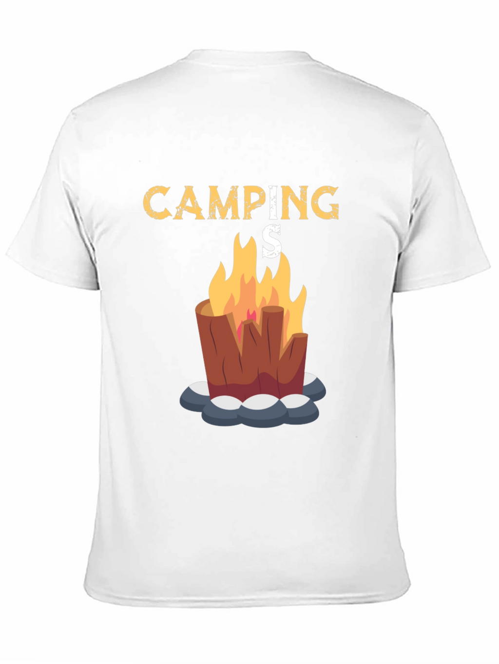 Camping Bonfire Graphic Tee - Black Unisex T-Shirt