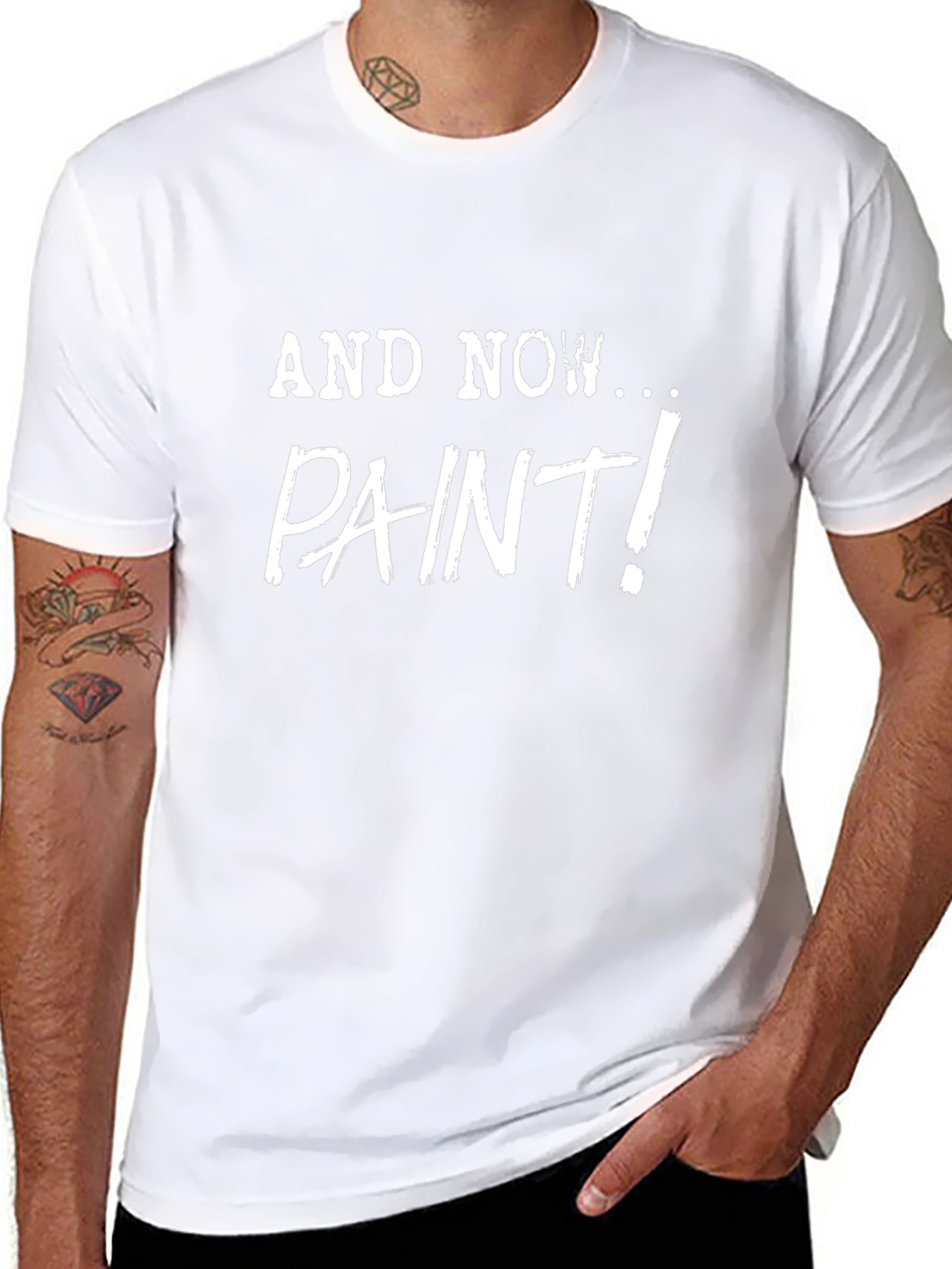 And Now... Paint! Graphic Print Tee
