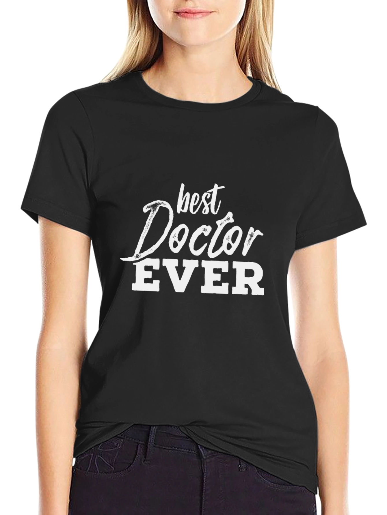 Best Doctor Ever Graphic Tee - Black T-Shirt