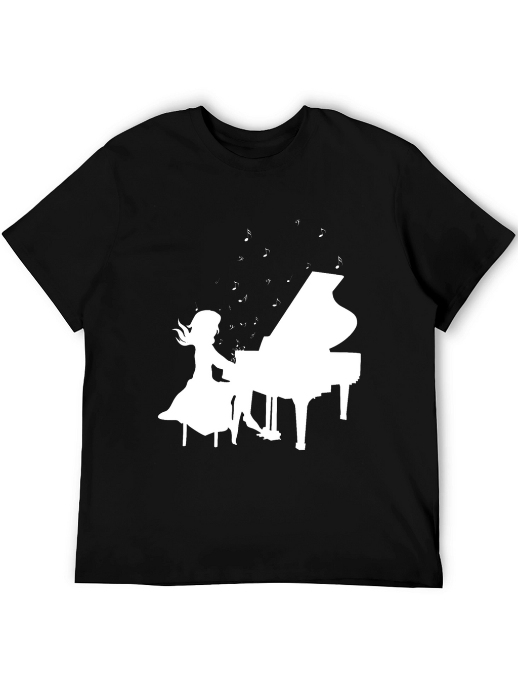 Piano Girl Graphic Tee - Musicians Style
