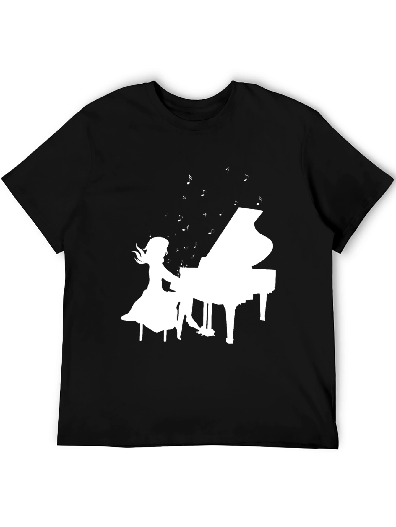 Piano Girl Graphic Tee - Musicians Style