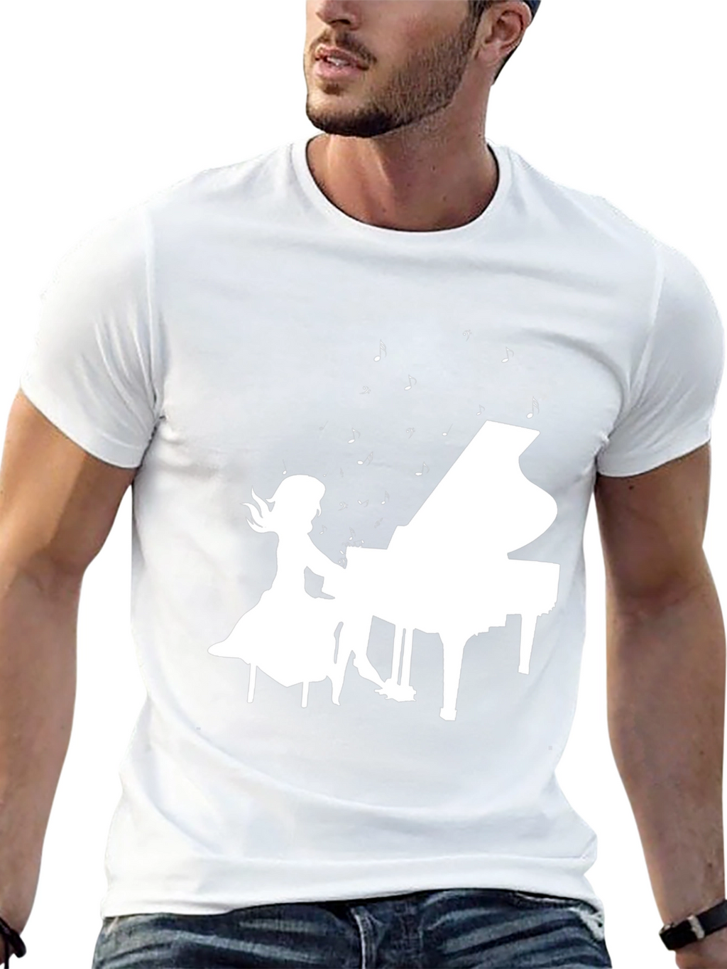 Piano Girl Graphic Tee - Musicians Style