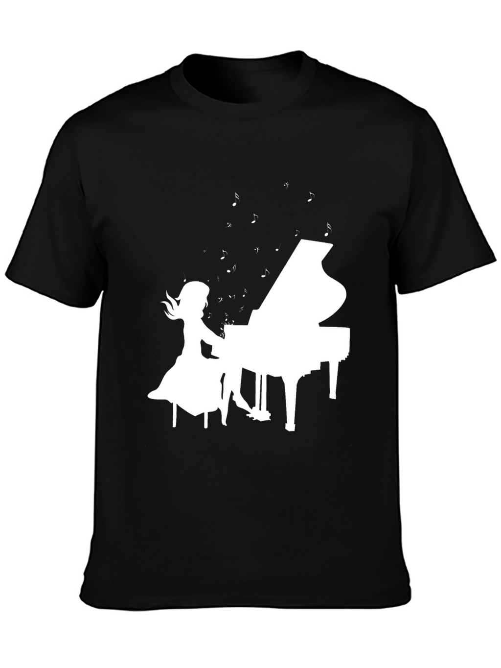 Piano Girl Graphic Tee - Musicians Style