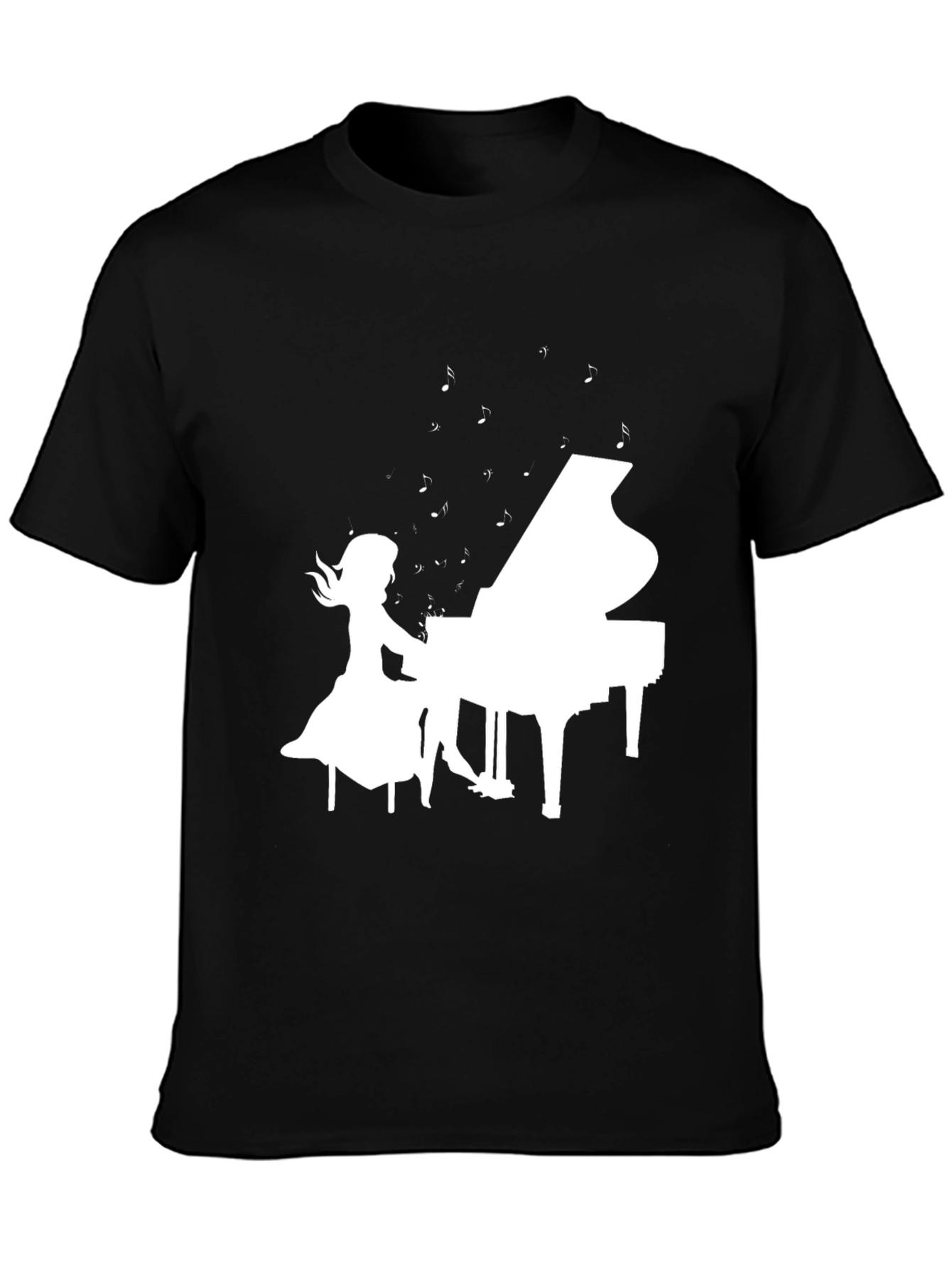 Piano Girl Graphic Tee - Musicians Style