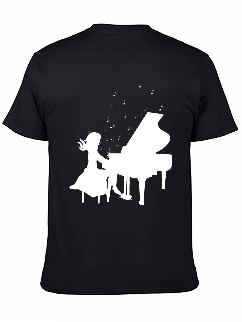 Piano Girl Graphic Tee - Musicians Style