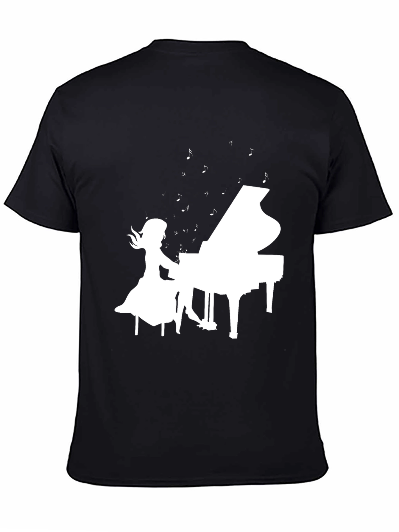 Piano Girl Graphic Tee - Musicians Style