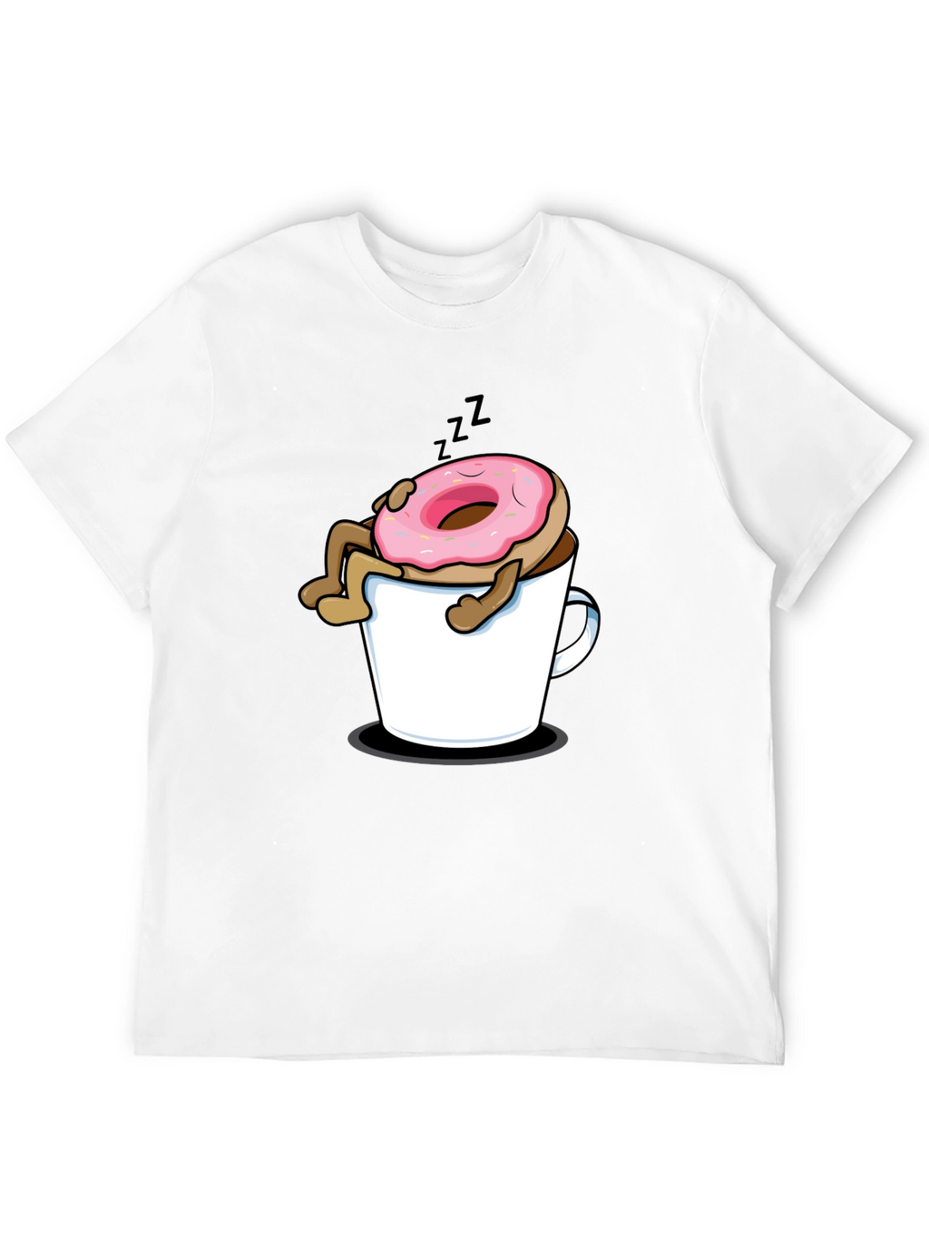 Donut in Coffee Mug Graphic T-Shirt