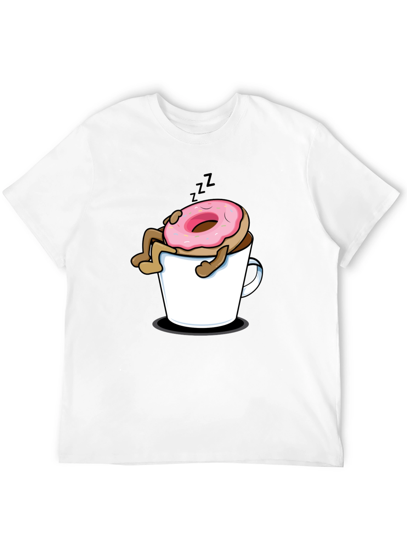 Donut in Coffee Mug Graphic T-Shirt