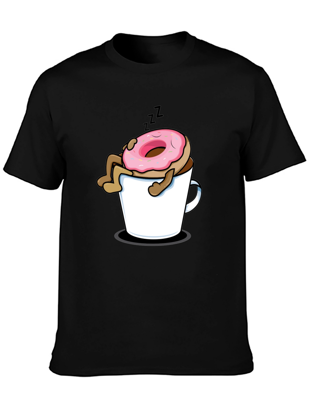 Donut in Coffee Mug Graphic T-Shirt