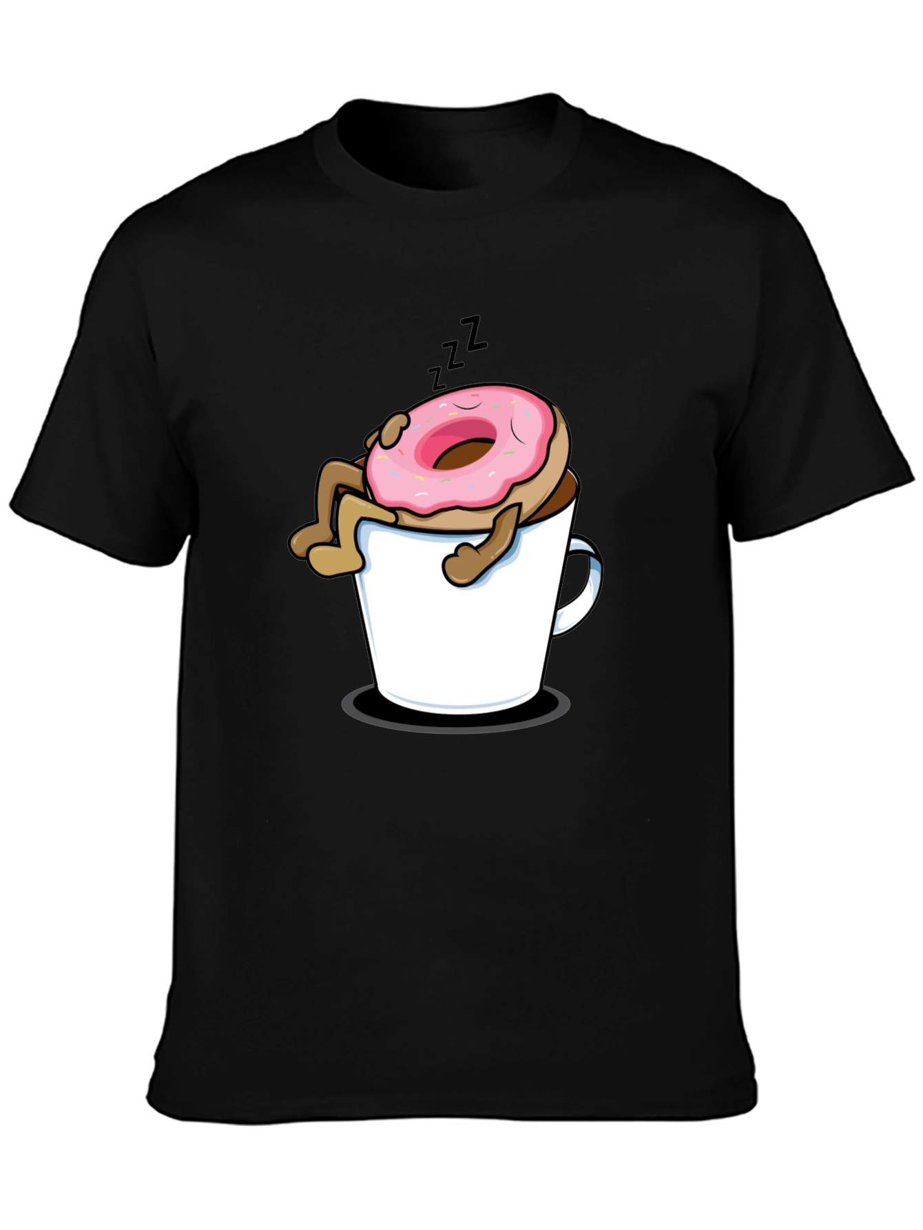 Donut in Coffee Mug Graphic T-Shirt