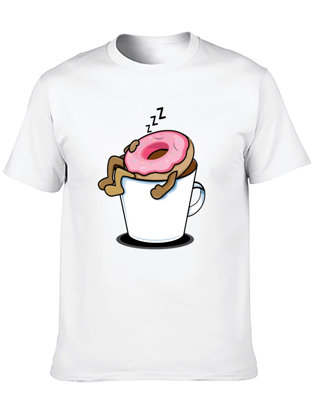 Donut in Coffee Mug Graphic T-Shirt