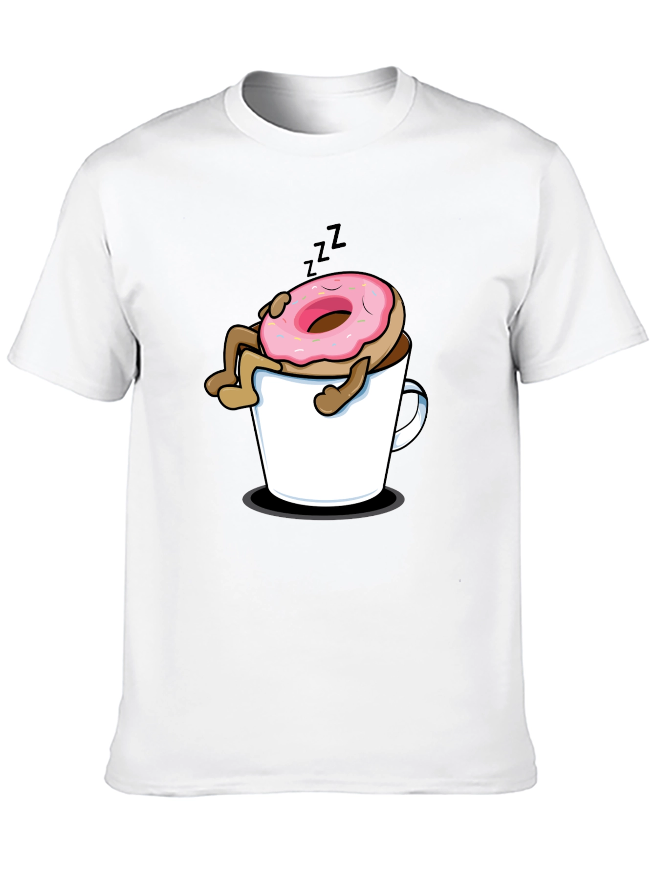 Donut in Coffee Mug Graphic T-Shirt