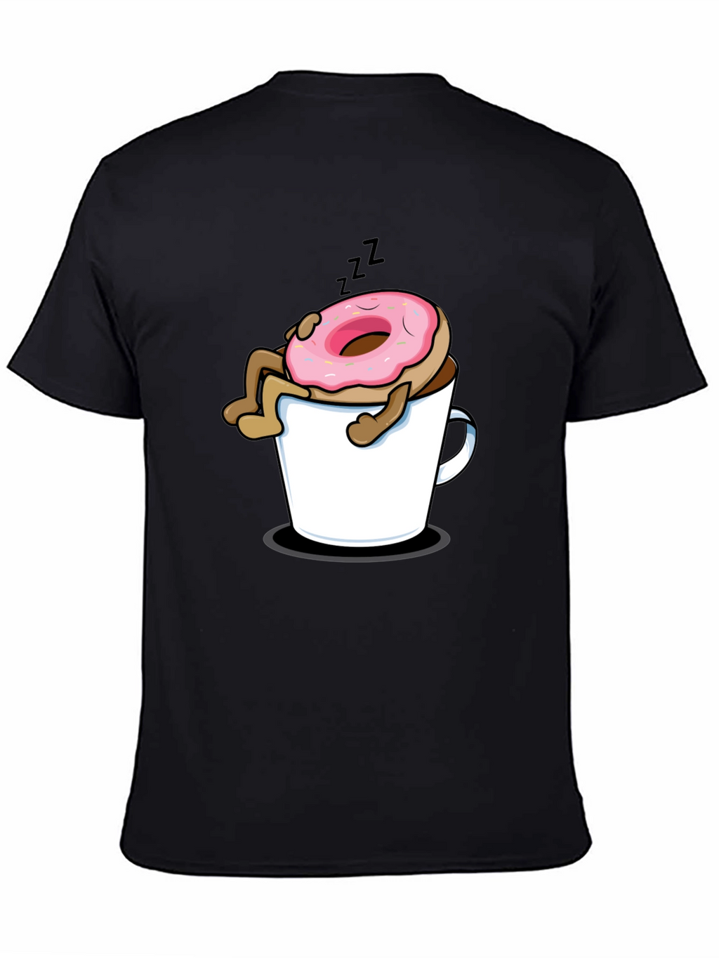 Donut in Coffee Mug Graphic T-Shirt