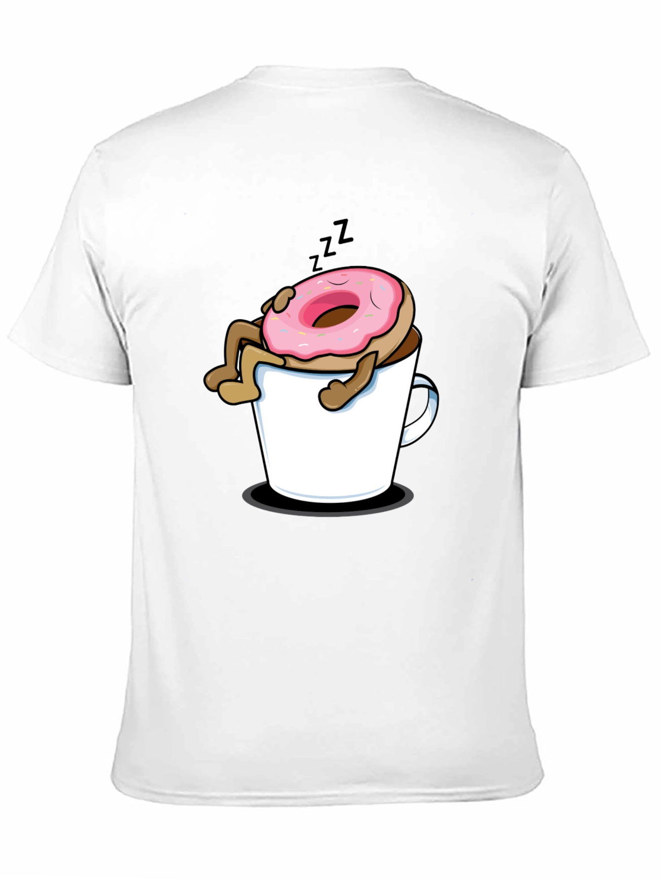 Donut in Coffee Mug Graphic T-Shirt