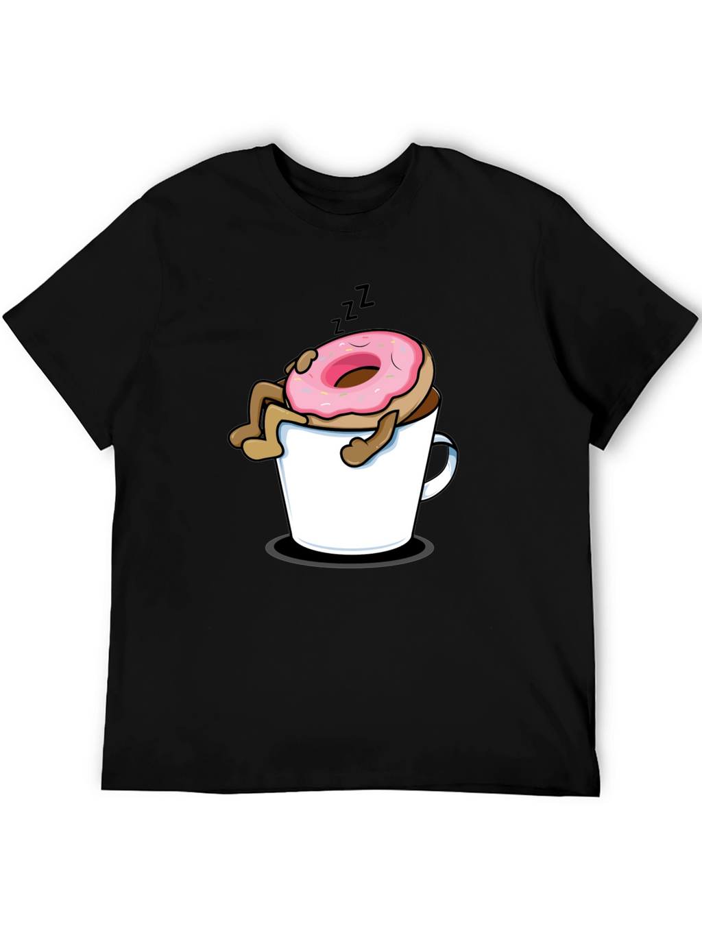 Donut in Coffee Mug Graphic T-Shirt