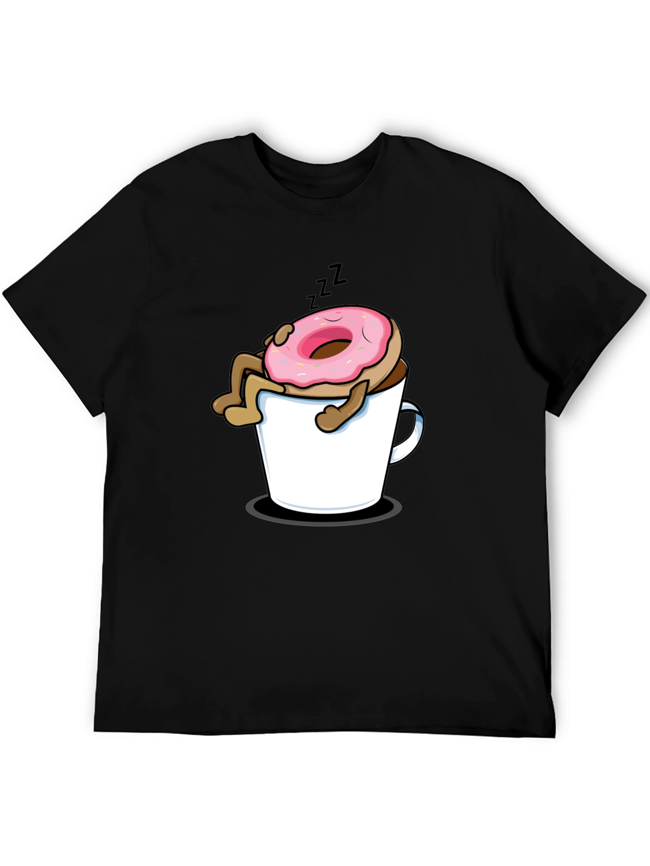 Donut in Coffee Mug Graphic T-Shirt