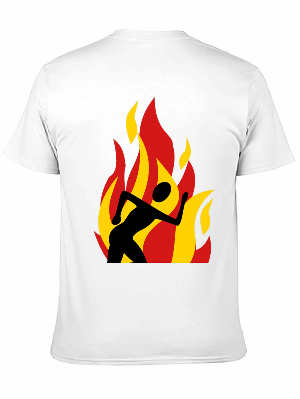 Flaming Runner Black Graphic Tee