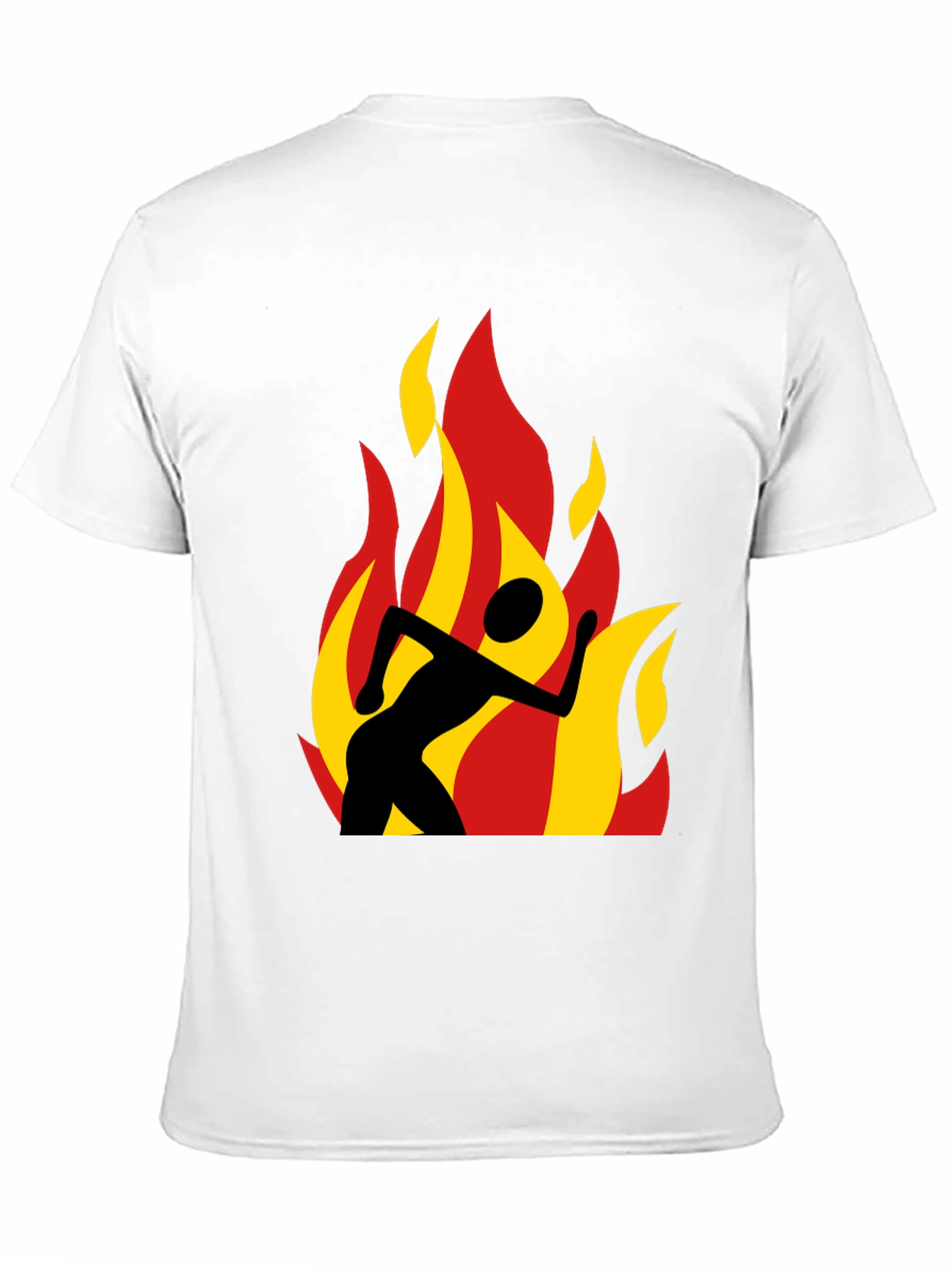 Flaming Runner Black Graphic Tee