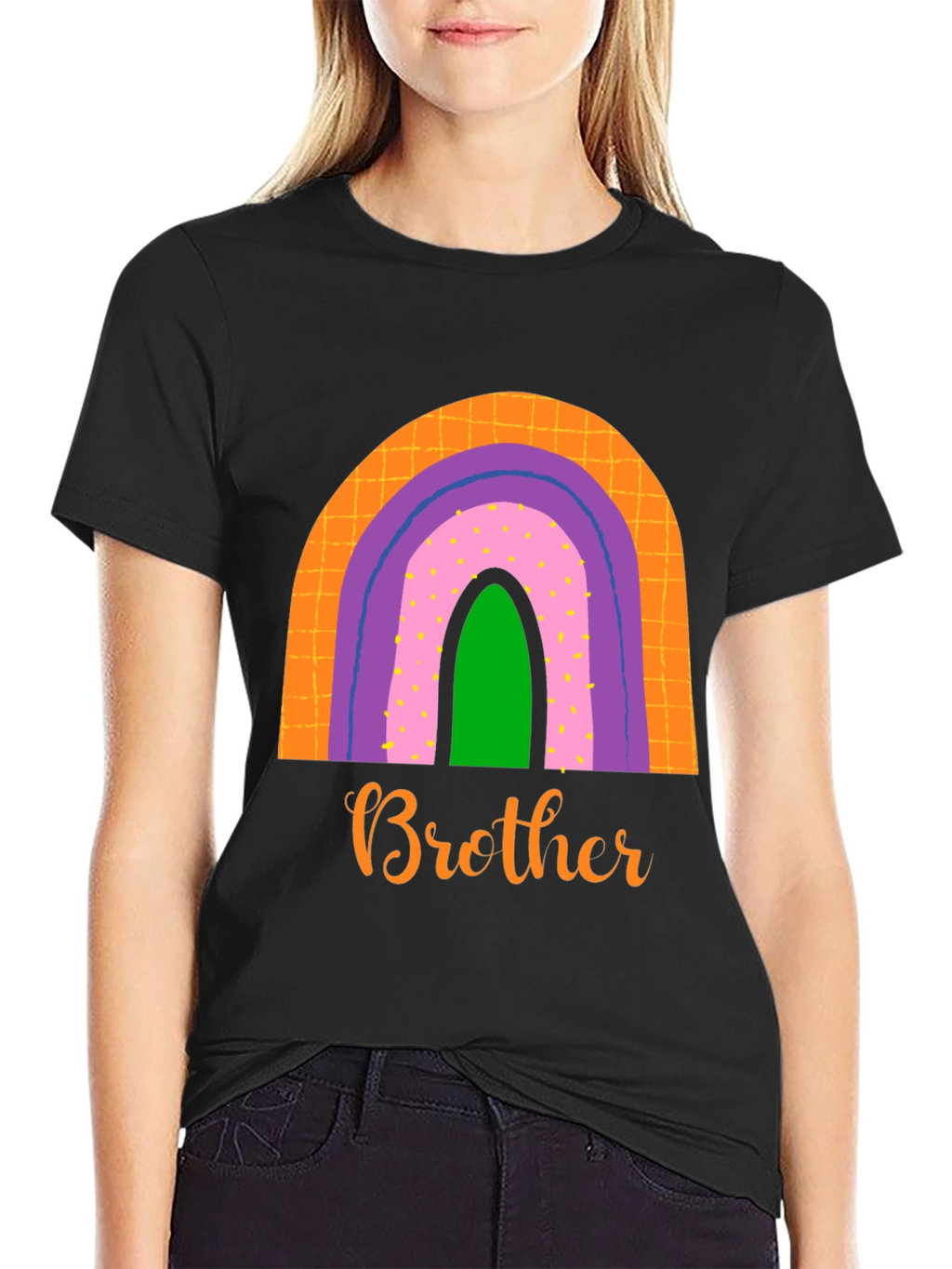 Brother Rainbow Graphic Tee - Family Matching Shirt